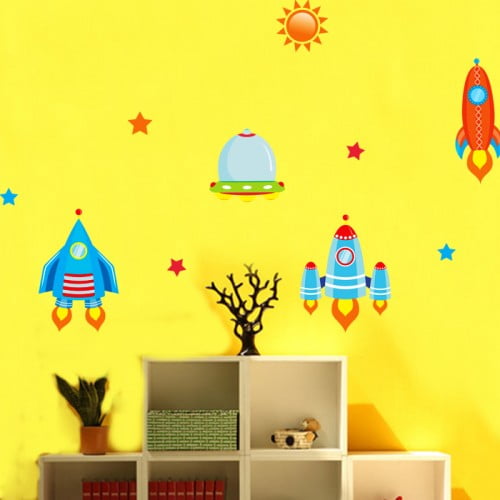 Rumraketter Og Ufo Er   Wallsticker