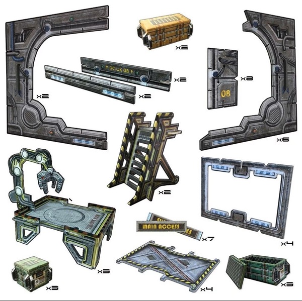 Scenery Battle Systems Core Space Expansion Set: Arrival Bay