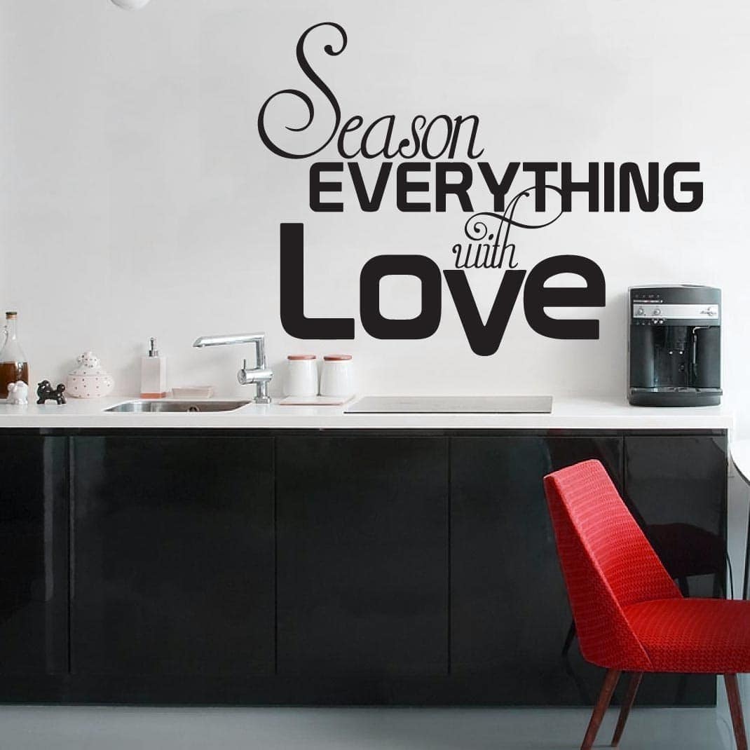 Season Everything With Love Wallsticker