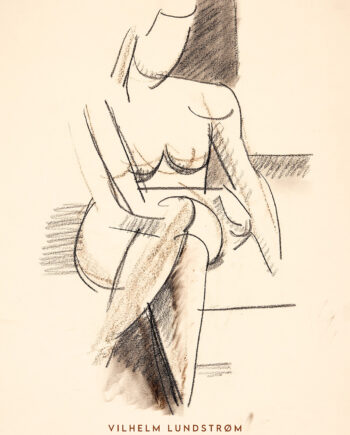 Seated Female Model  Front View Af Plakatwerket