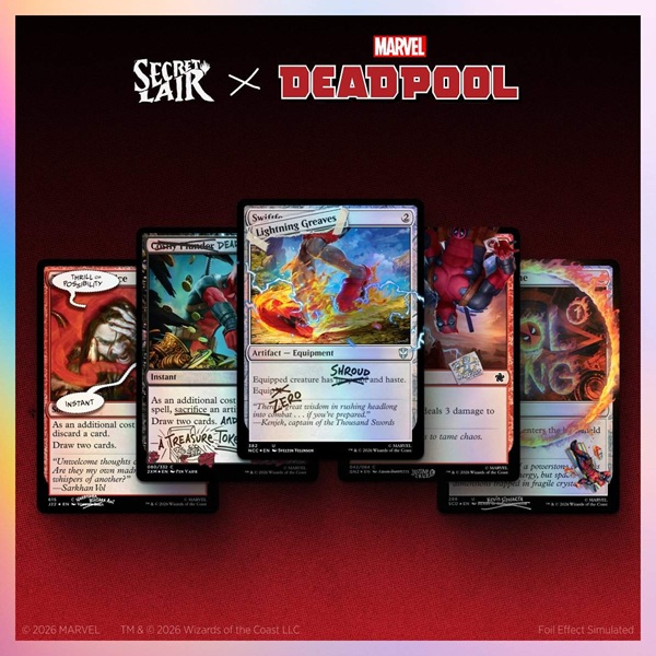 Secret Lair Drop Series 2026 : Secret Lair Marvel Deadpool: Fixed It You Re Welcome Foil