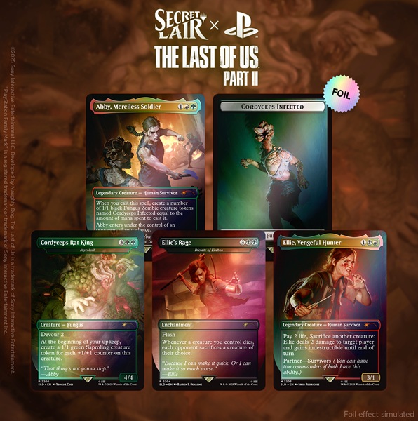Secret Lair Drop Series 2025 : The Playstation Superdrop: Secret Lair The Last Of Us Part Ii Foil