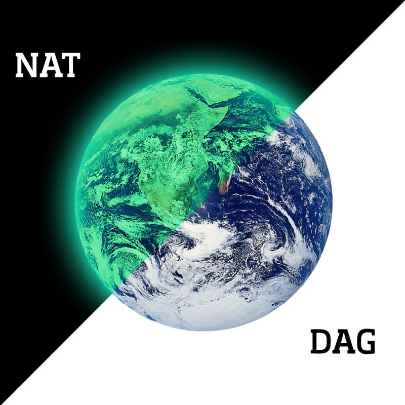Selvlysende Wallsticker Med Hele Jorden  Europa