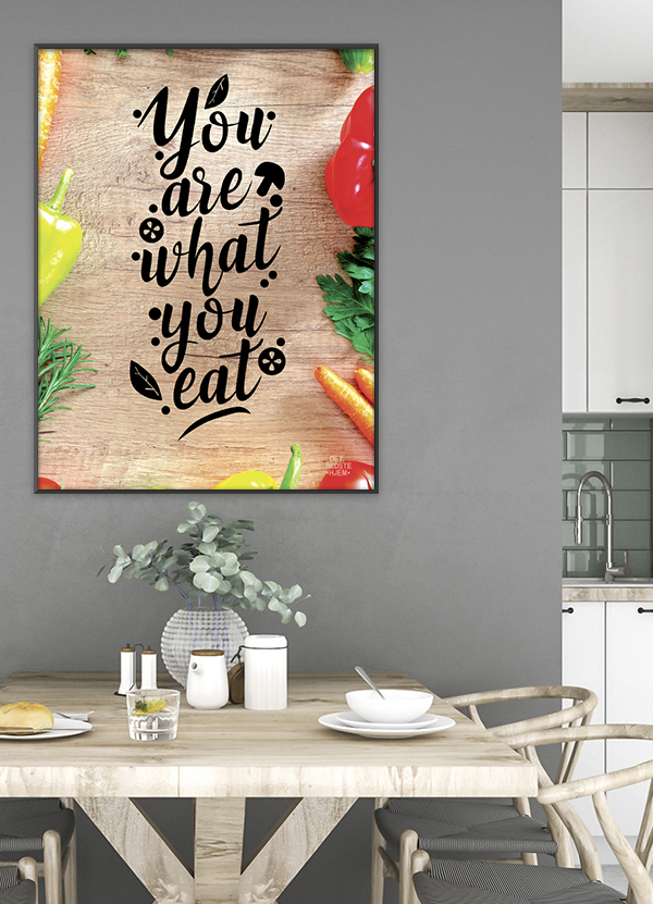 Serie   You Are What You Eat-plakat 21   29    A4  Kr  199 -