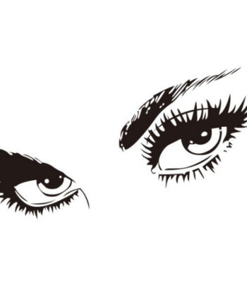 Sexy Eyes Wallsticker  115x60cm