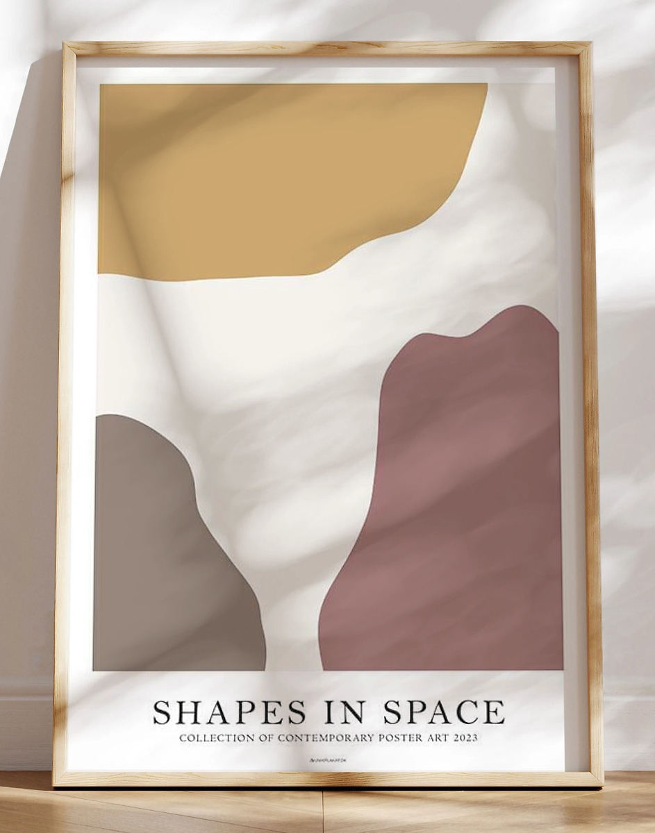 Shapes In Space No    Grafisk Plakat