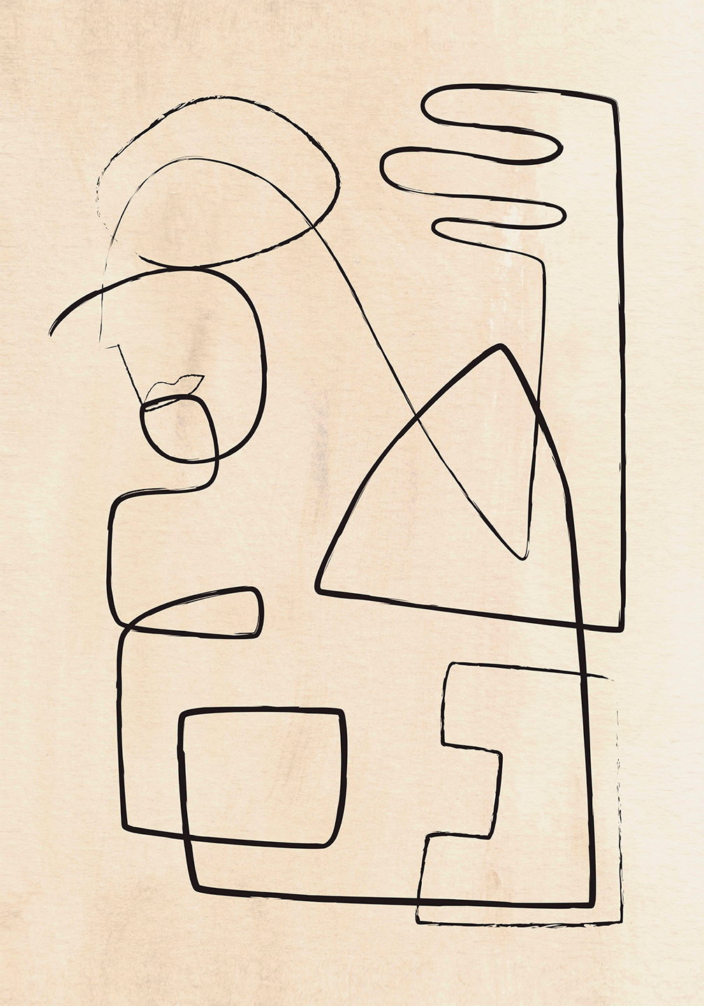 Simple Line Af Plakatwerket