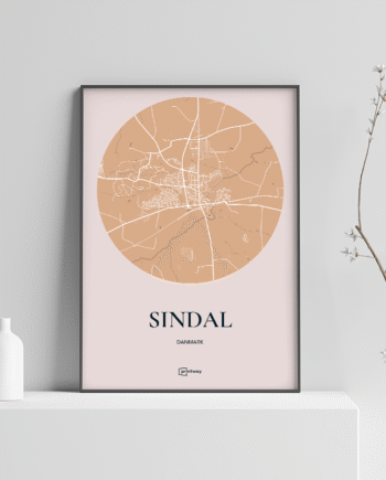 Sindal Plakaten Rundt Kort Guld 70 100 Cm  B1