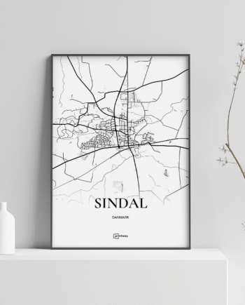 Sindal Plakaten Fuldt Kort Hvid 70 100 Cm  B1