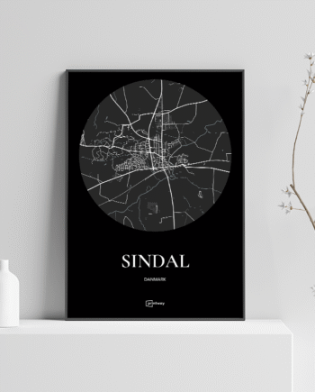 Sindal Plakaten Rundt Kort Sort 21 30 Cm  A4