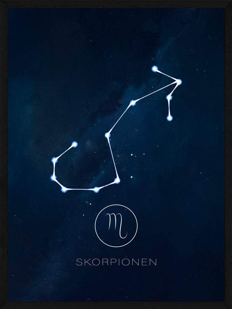 Skorpionen Stjernetegn Plakat