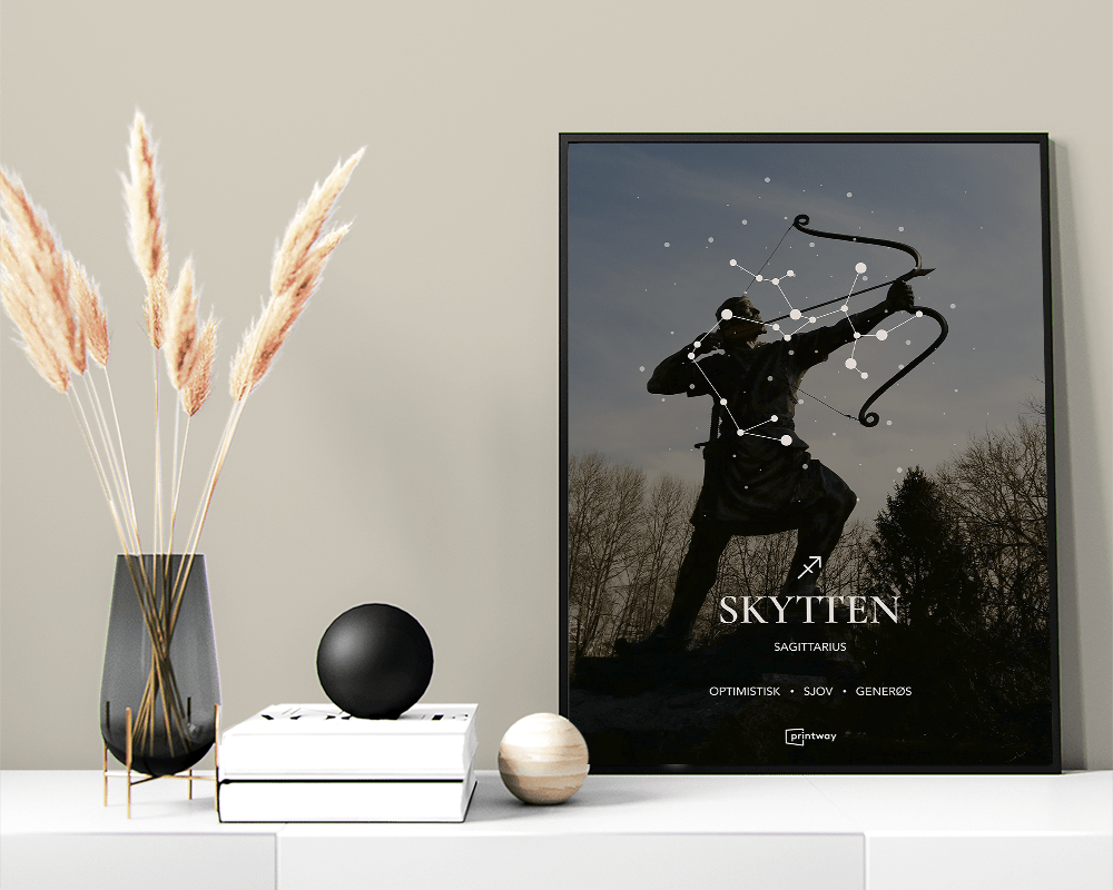 Skytten Stjernetegn Plakat Motiv 60 84 Cm  A1