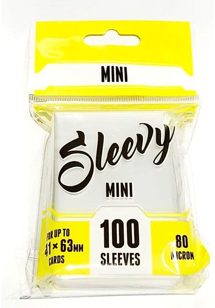 Sleevy Mini Sleeves 41x63mm: Clear Transparent 100 Kortlommer