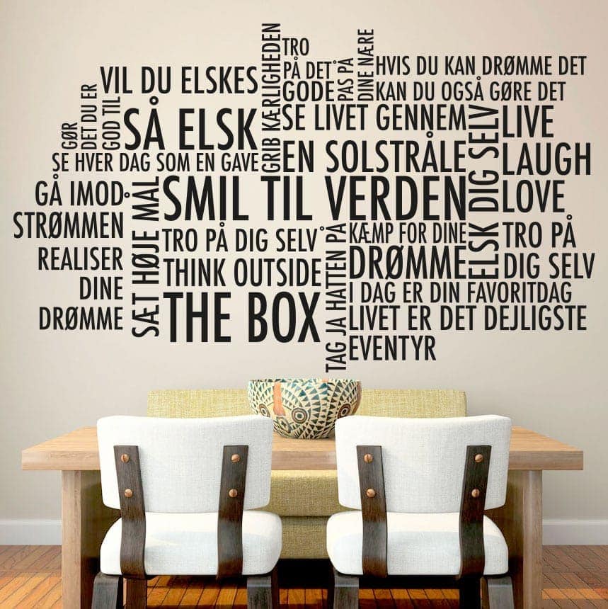 Smil Til Verden V2 Wallsticker