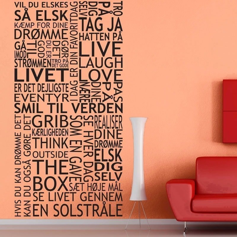 Smil Til Verden Wallsticker