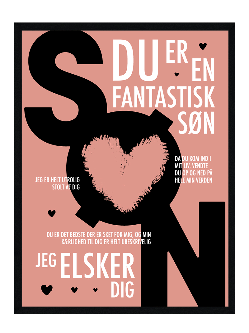 Søn Plakat Personlig Plakat