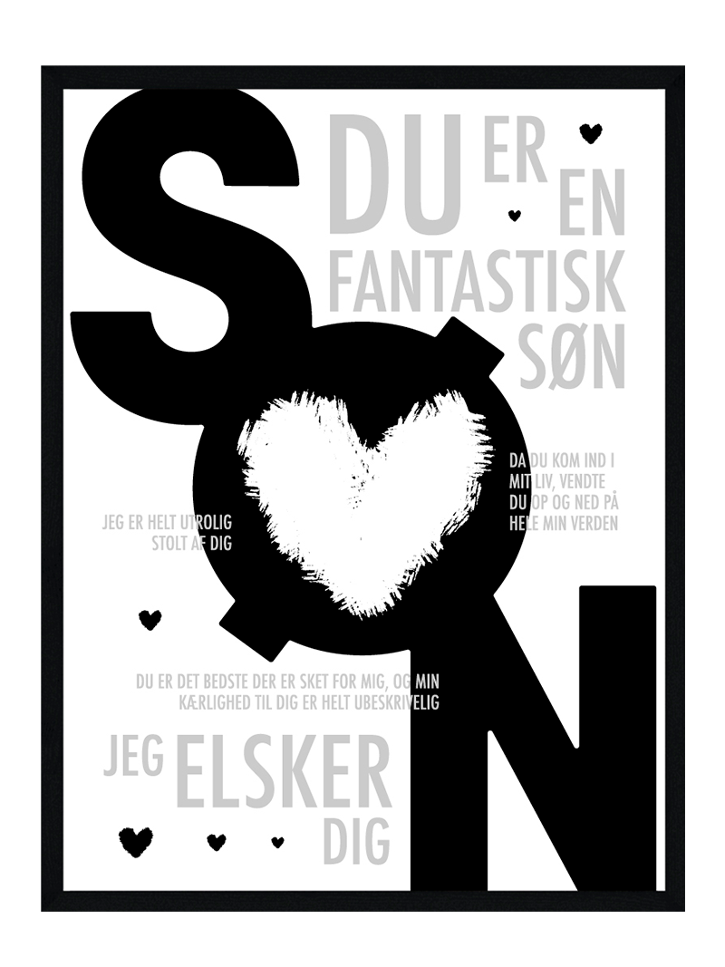 Søn Plakat Personlig Plakat