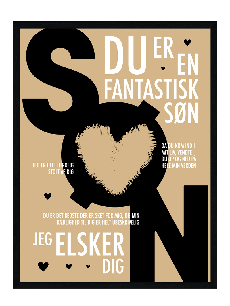 Søn Plakat Personlig Plakat