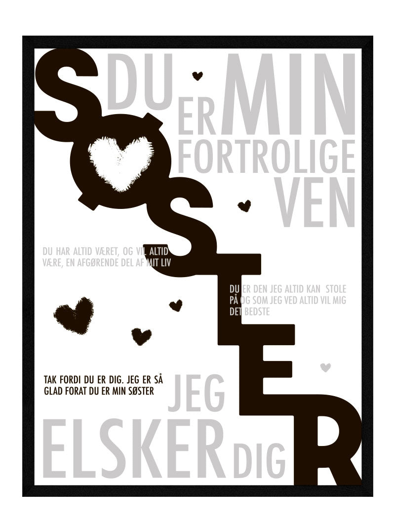 Søster Plakat Personlig Plakat
