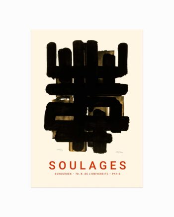 Soulages Plakat  Berggruen  Paris