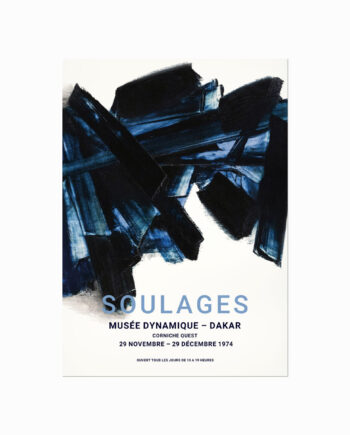 Soulages Plakat 02  Le Musée Dynamique De Dakar