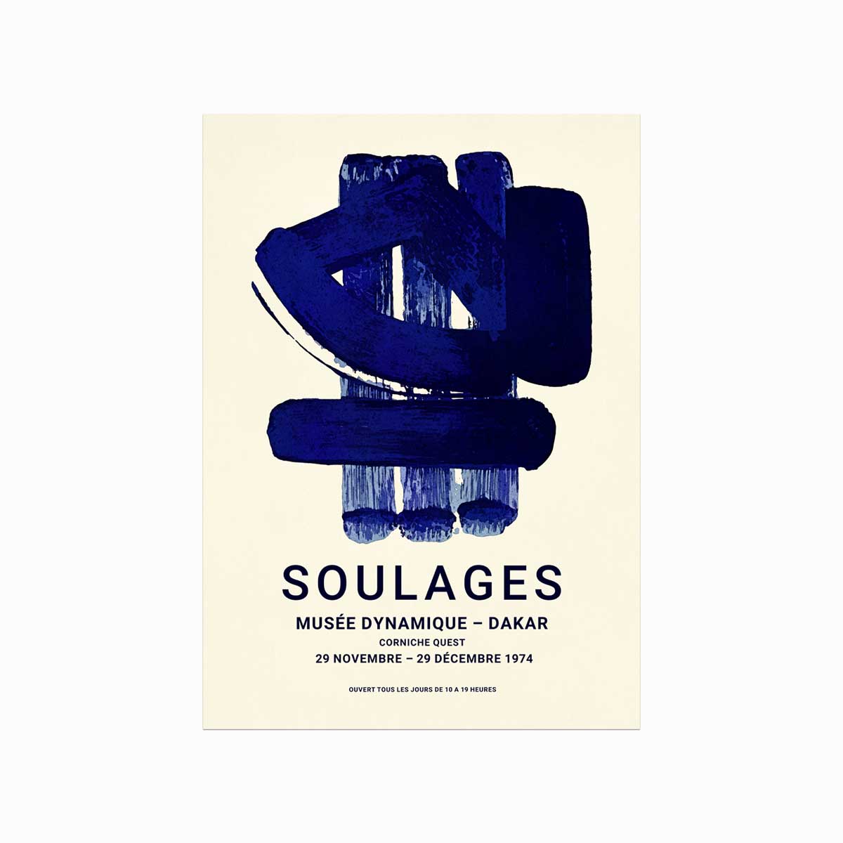Soulages Plakat  Le Musée Dynamique De Dakar