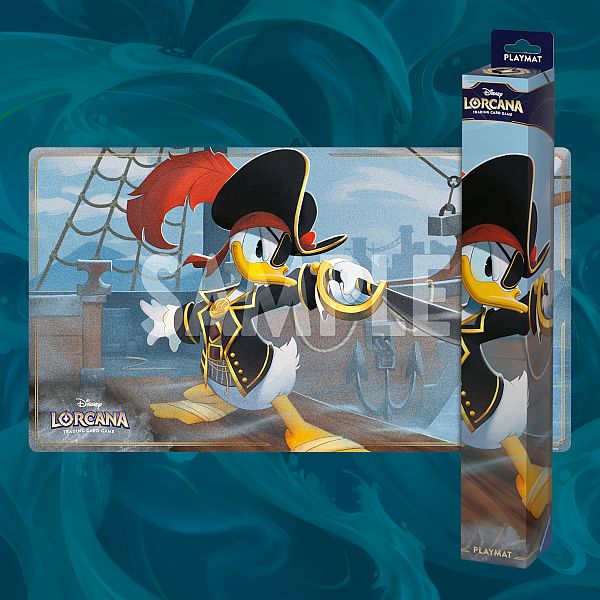 Spillem 195 165 Tte Playmat Disney Lorcana Tcg: Set Azurite Sea: Donald Duck Buccaneer