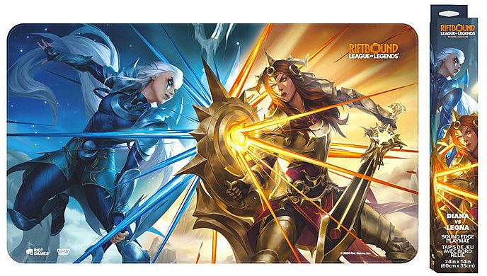 Spillem 195 165 Tte Playmat Riftbound: League Of Legends Tcg: Set 04: Vendetta : Diana Vs Leona