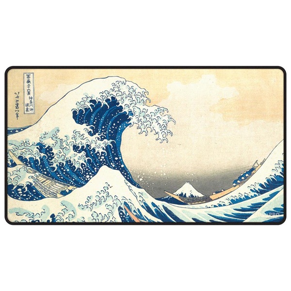 Spillem 195 165 Tte Playmat The Great Wave Off Kanagawa Black Stitched Ultra Pro 16602