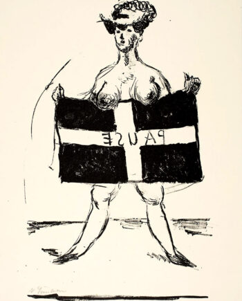 Stående Kvinde Med Flag  1919 Af Plakatwerket