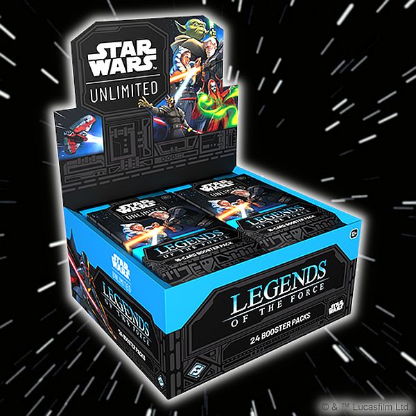 Star Wars: Unlimited Tcg Set : Legends Of The Force Booster Display Box Med 24 Packs