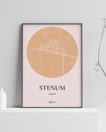 Stenum Plakaten Rundt Kort Guld 70 100 Cm  B1