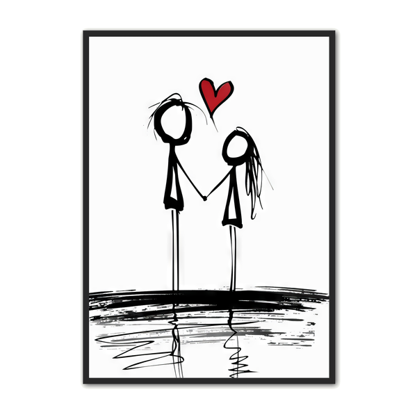 Stickmen Plakat   Kærlighed