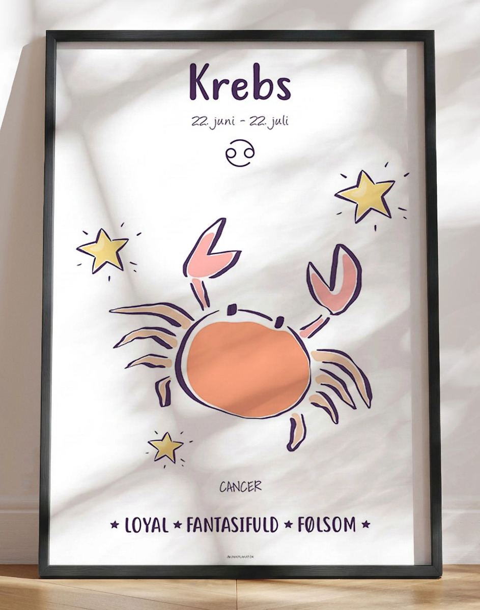 Stjernetegn Plakat Krebs