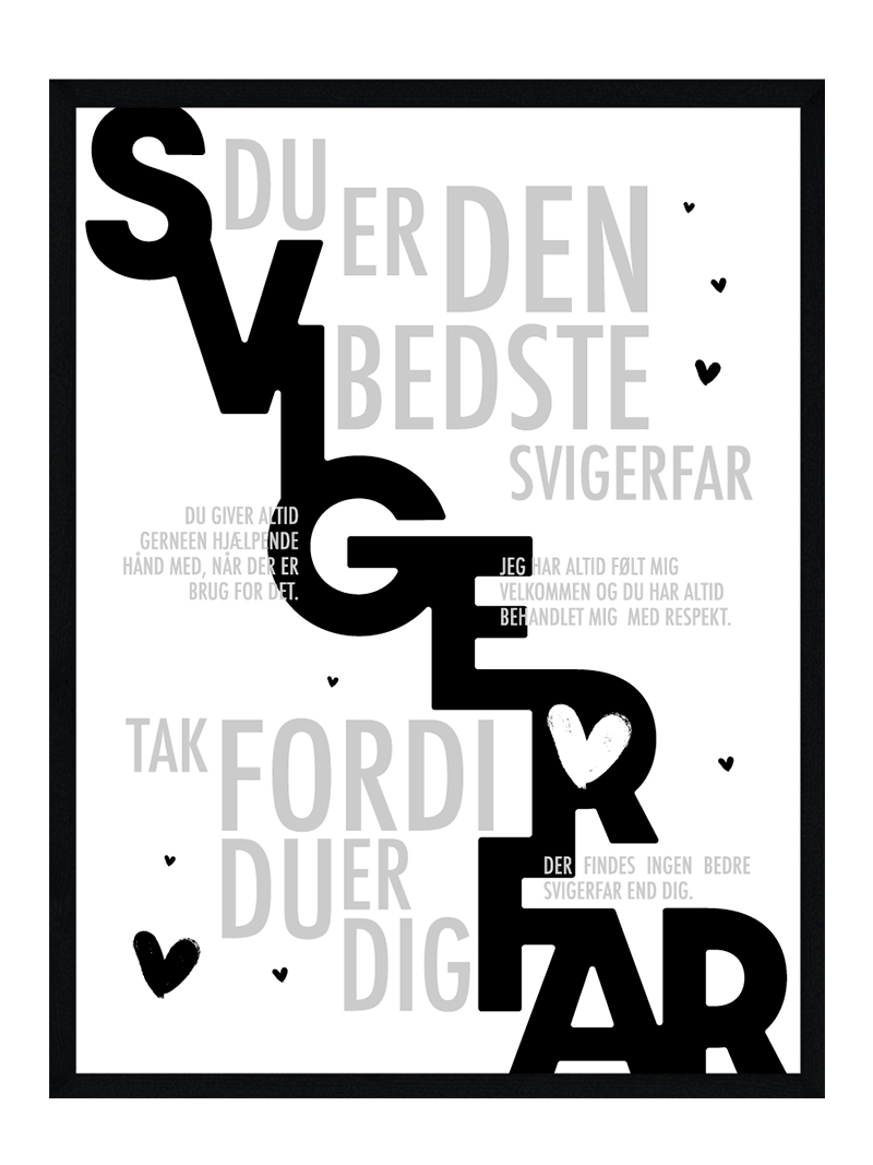Svigerfar Plakat Personlig Plakat