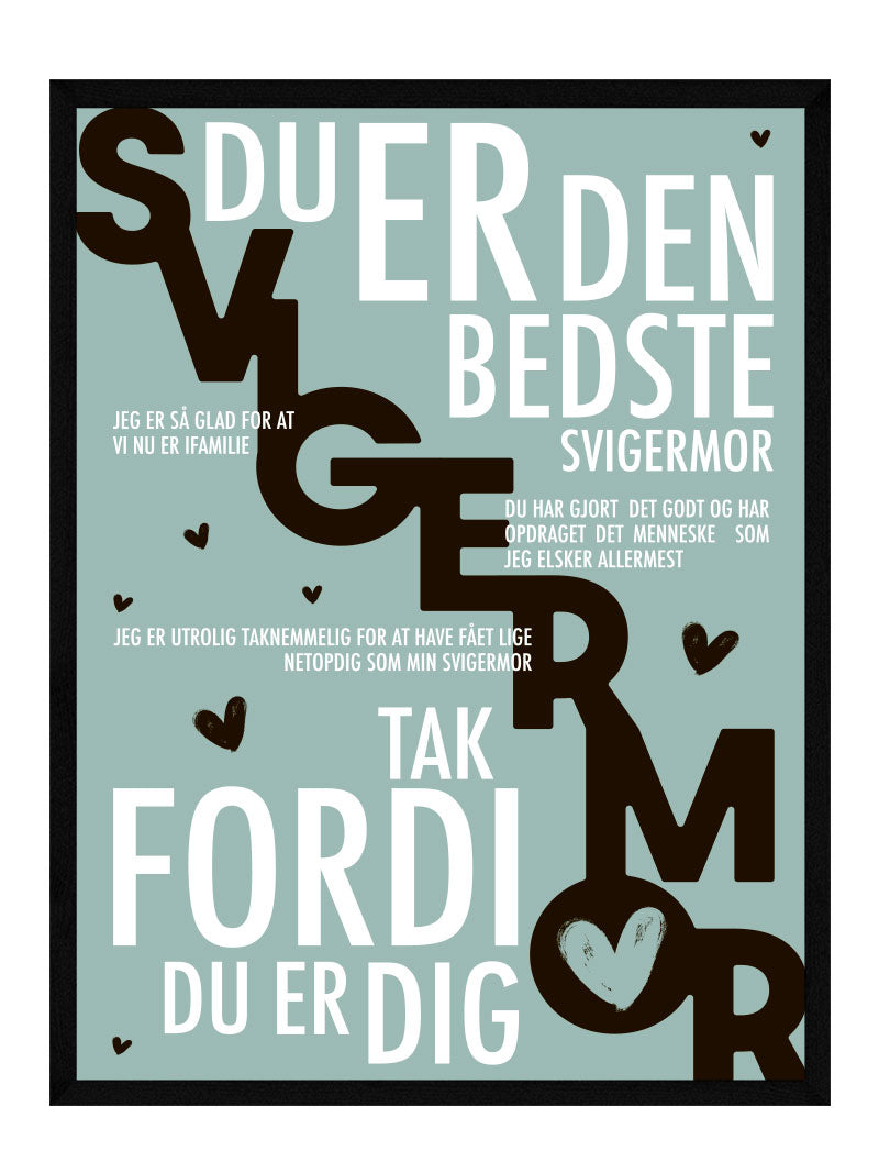 Svigermor Plakat Personlig Plakat