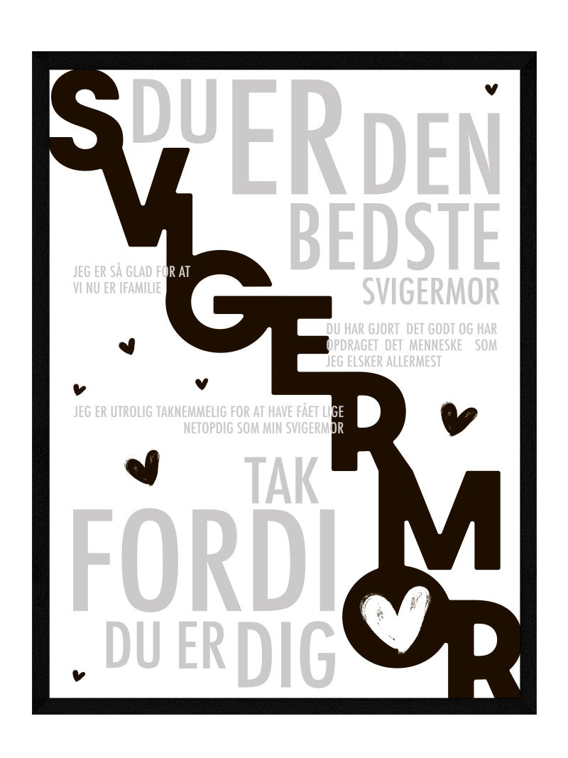 Svigermor Plakat Personlig Plakat
