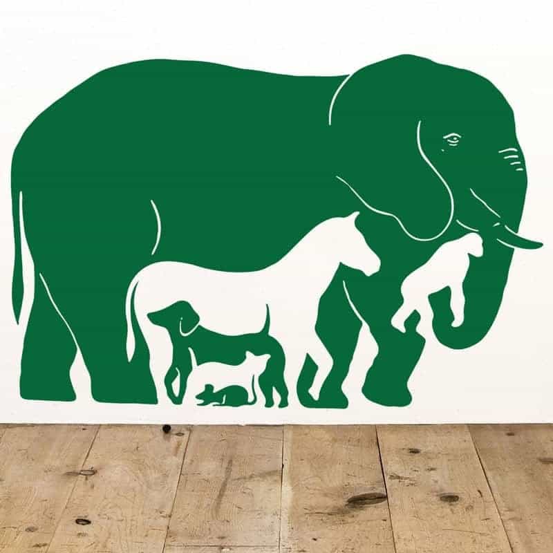 Synsbedrag Med Dyr Wallsticker