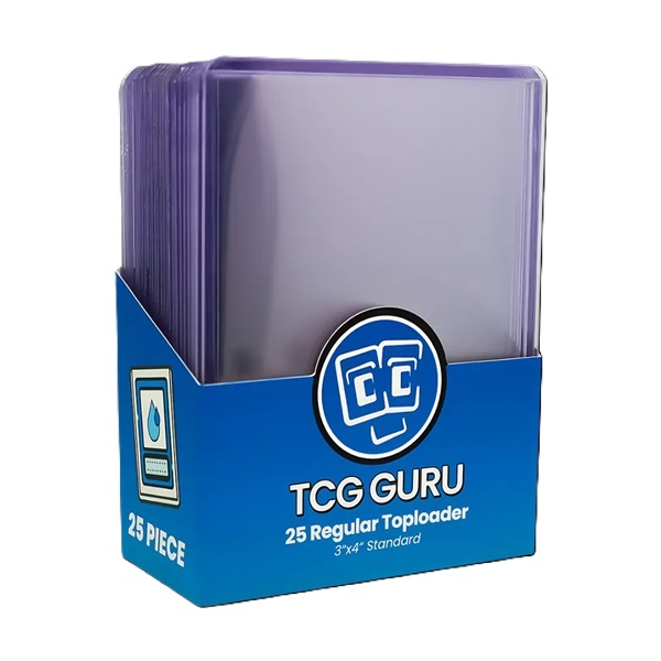 Tcg Guru Toploader : Regular Box 25 Stk Plastik Deck Protector Til Kort Lommer
