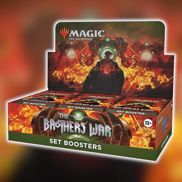 The Brothers War Set Booster Box Display