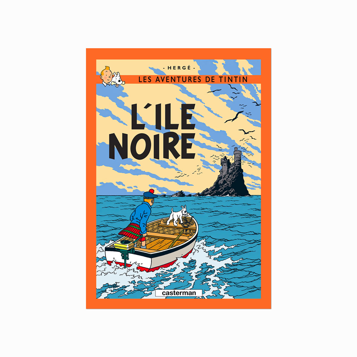 Tintin Plakat  Lîle Noire  1938