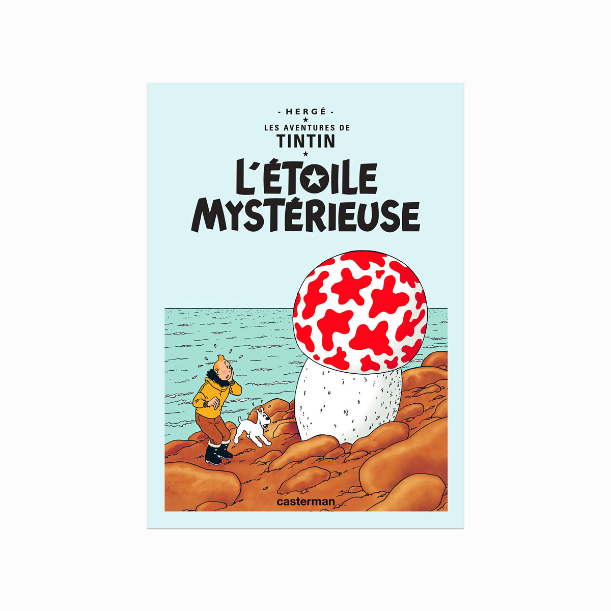 Tintin Plakat  Létoile Mystérieuse  1942