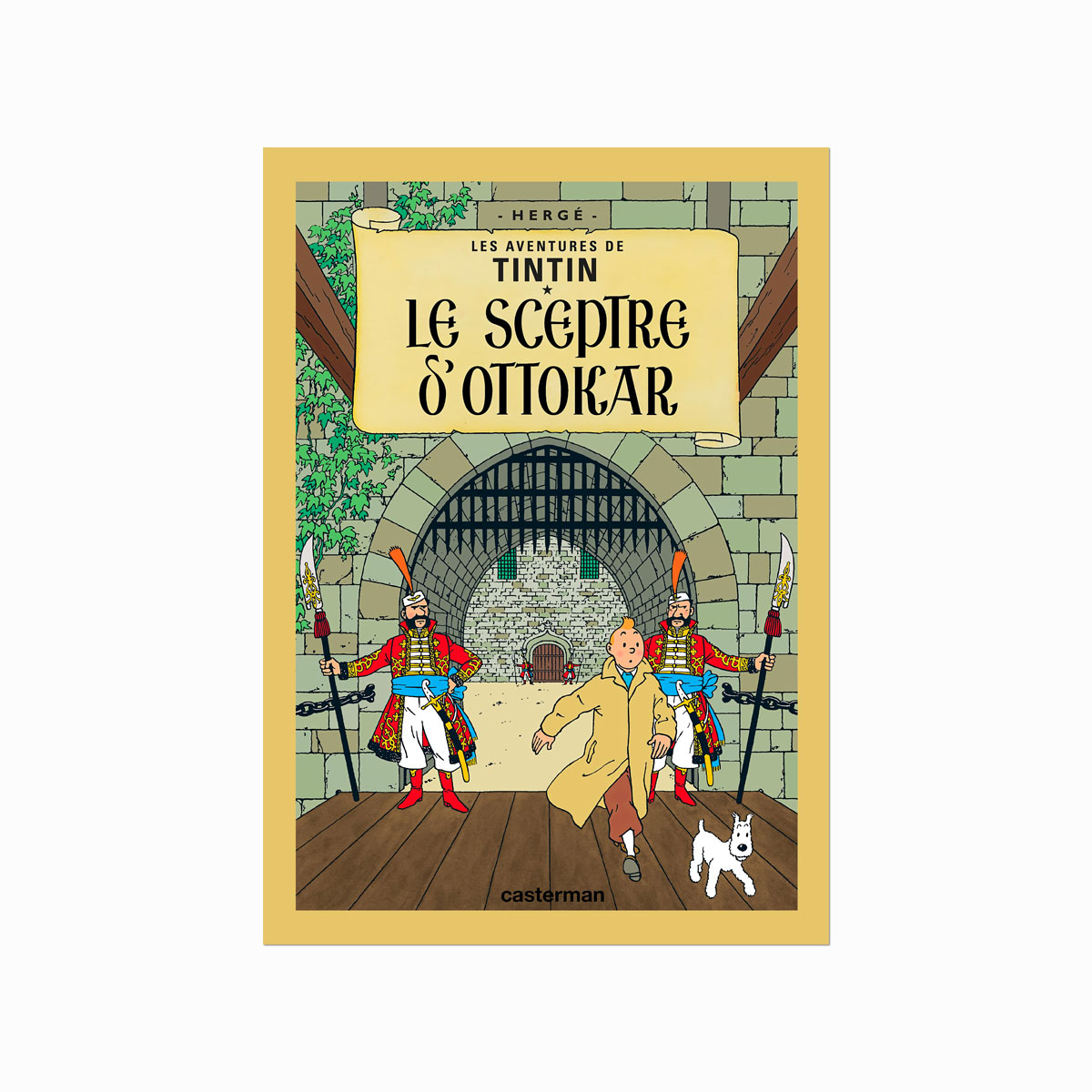 Tintin Plakat  Le Sceptre Dottokar  1939