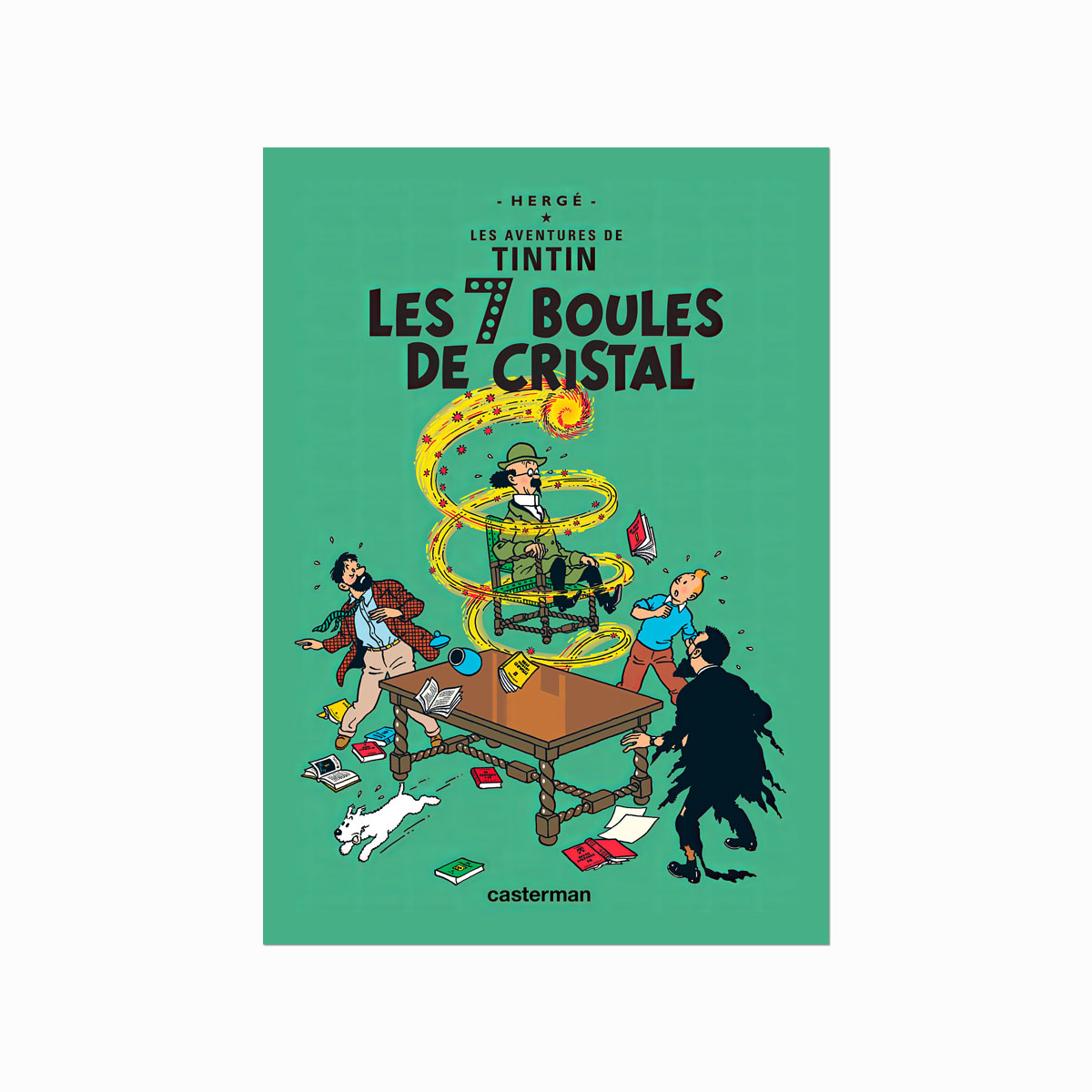 Tintin Plakat  Les   Boules De Cristal  1948