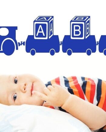 Tog Med Abc Wallsticker