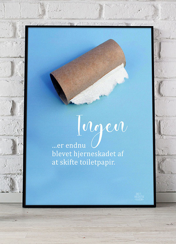 Toiletpapir Ingen Har Fået Hjerneskade 21   29    A4  Kr  199 -