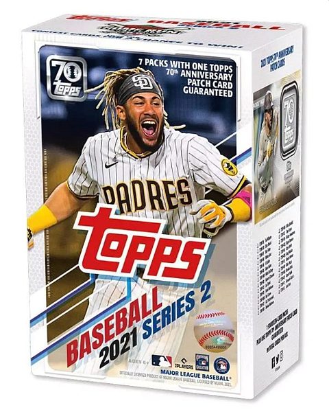 Topps Baseball 2021 Series : -pack Blaster Box 70th Anniversary Patch Edition