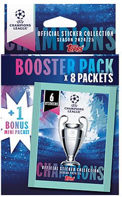 Topps Fodbold-stickers Klisterm 195 166 Rker: Champions League 2024 2025 Eco Pack Box      Boosters