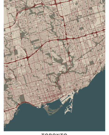 Toronto Kort Af Illux