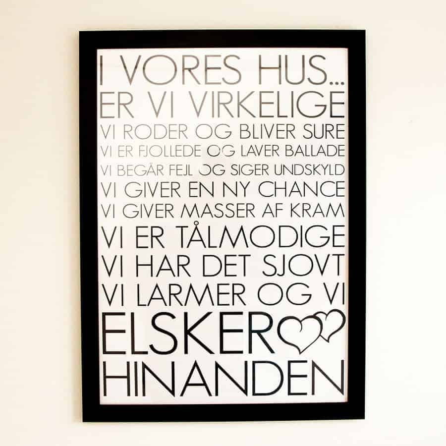 Træramme Sort A3 Plakat